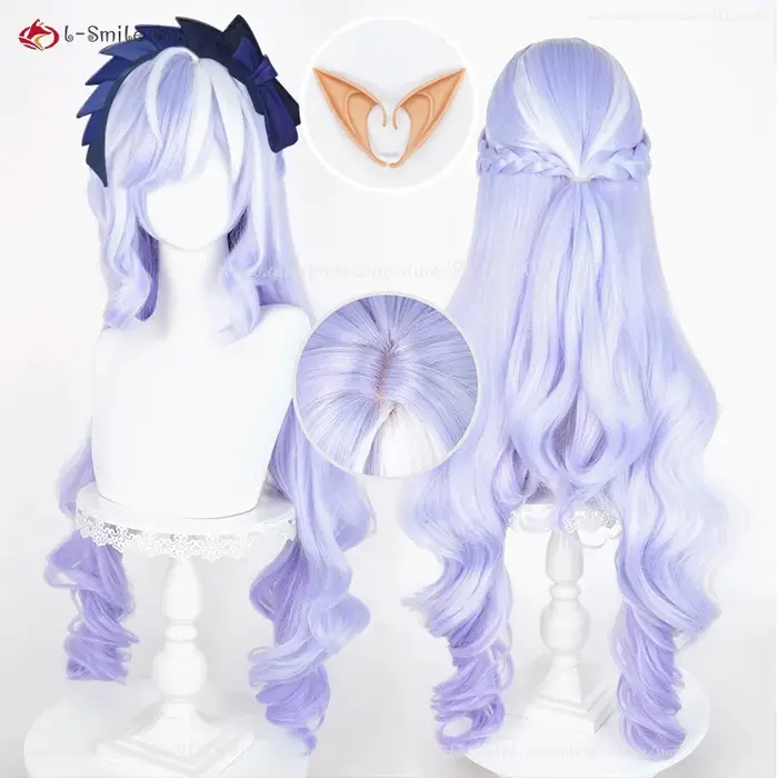 ZZZ Mockingbird Vivian Cosplay perruque 95 cm violet blanc perruques pour femmes