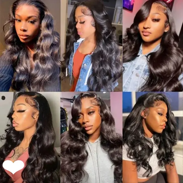 Perruque Lace Front Wig naturelle Body Wave, 13x6, HD, cheveux humains, 13x6