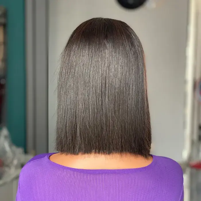 Grande - Valeur DD Bone Straight 4x4 Lace Wig. Cheveux humains vierges Remy de haute qualité