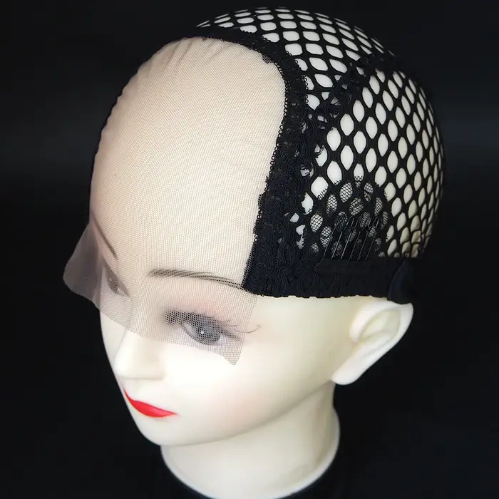 Bonnets de perruque de fermeture de dentelle frontale 4X4 pour fabriquer des perruques de trame