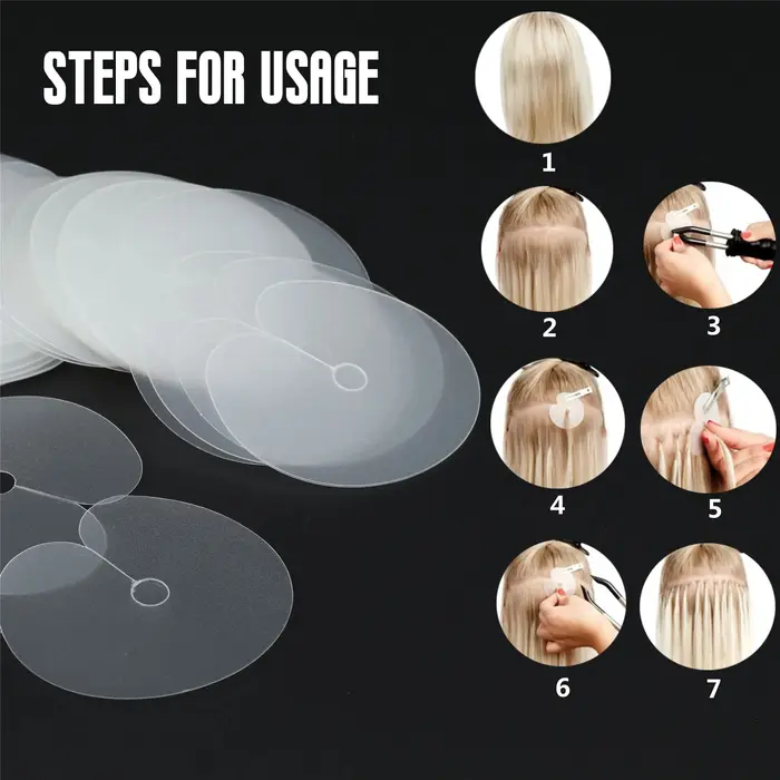 50 pièces d'outils utiles pour extensions de cheveux