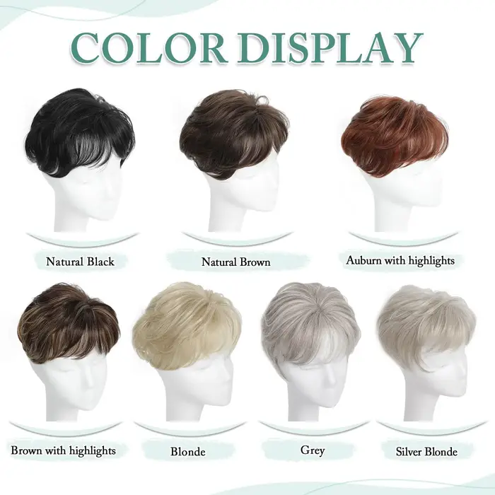 Extensions de cheveux synthétiques ondulés et volumineux gris coupe Pixie pour femmes