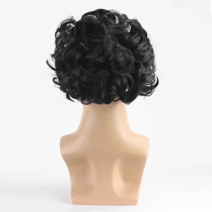 Perruque demi-couvre-tête en fibre synthétique