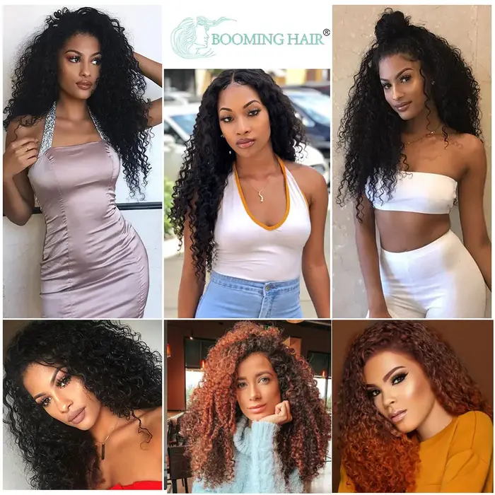 Extensions de cheveux synthétiques à clipser pour femmes
