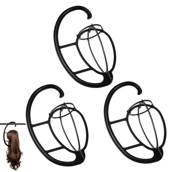 Cintre de perruque de 15 pouces, support de support de perruque suspendu Portable, cintre d'affichag
