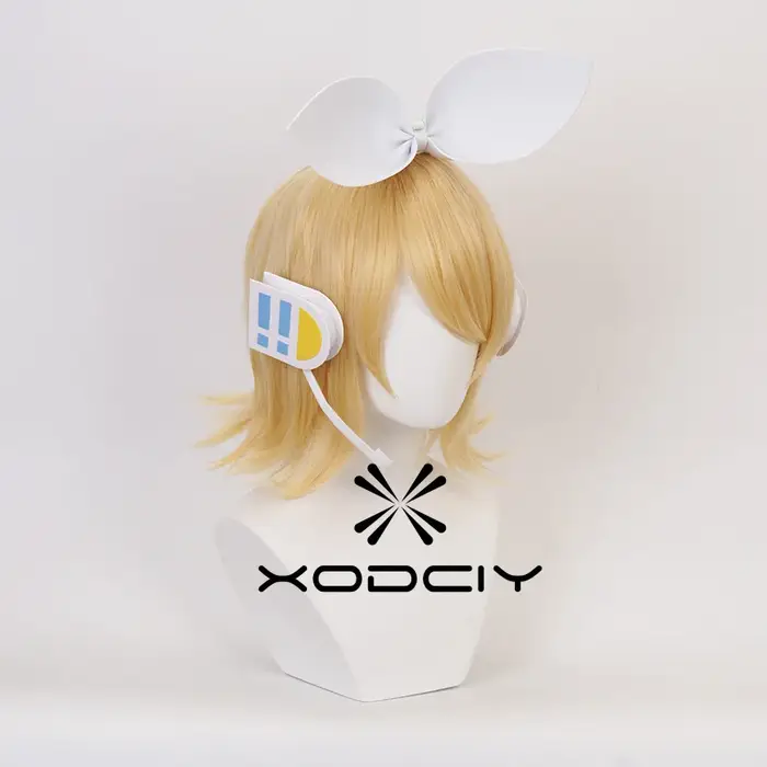 Perruque de Cosplay Rin Len de haute qualité
