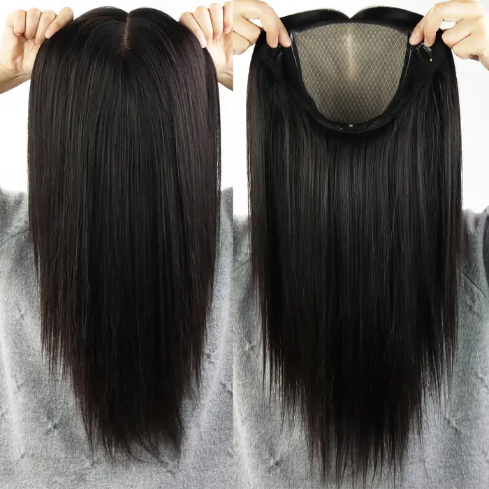 Perruque Full Lace Wig à Base de soie de 20 pouces pour femmes