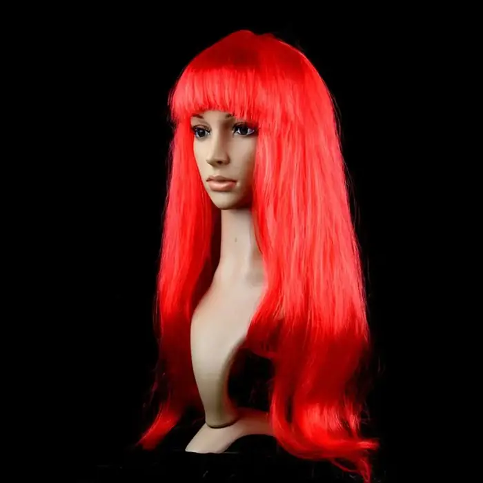 Perruque de cheveux longs et lisses pour femmes
