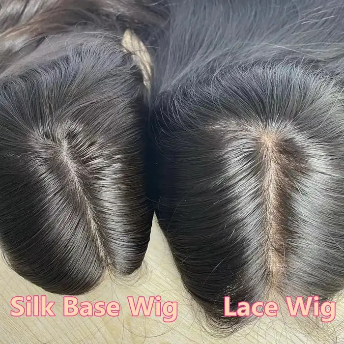 Perruques de cheveux humains avant de dentelle de coupe en couches brun foncé avec des franges pour 
