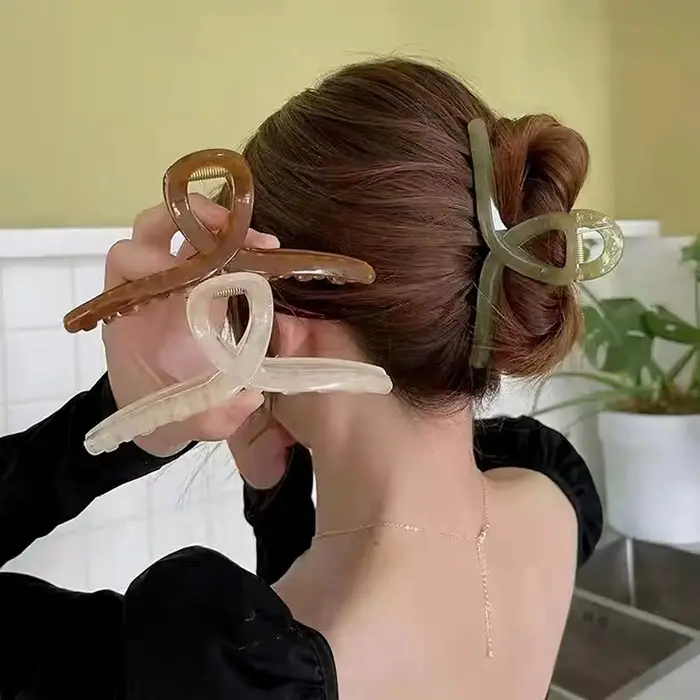 Grands pinces à cheveux papillon pour femmes