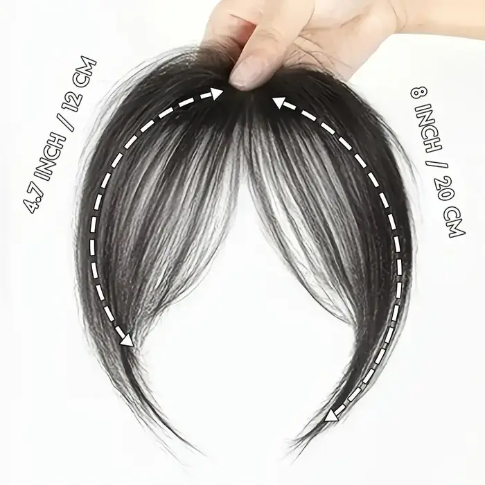 Extensions de cheveux synthétiques à clipser pour la partie frontale