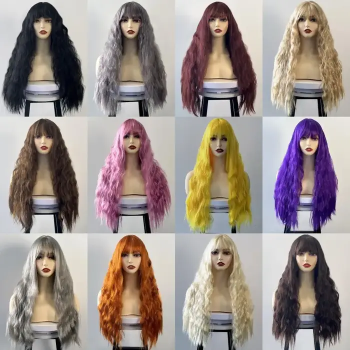 Perruque de Cosplay pour femme et fille