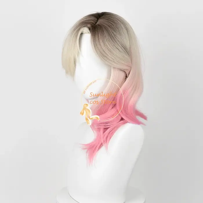 Perruque Cosplay Courte Dégradée Cruly pour Femme