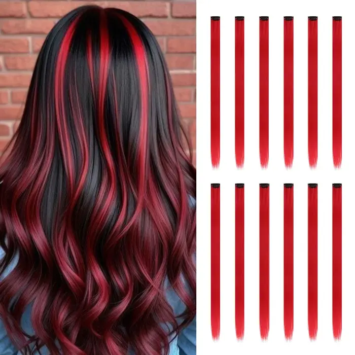 Extensions de cheveux à clips pour femmes