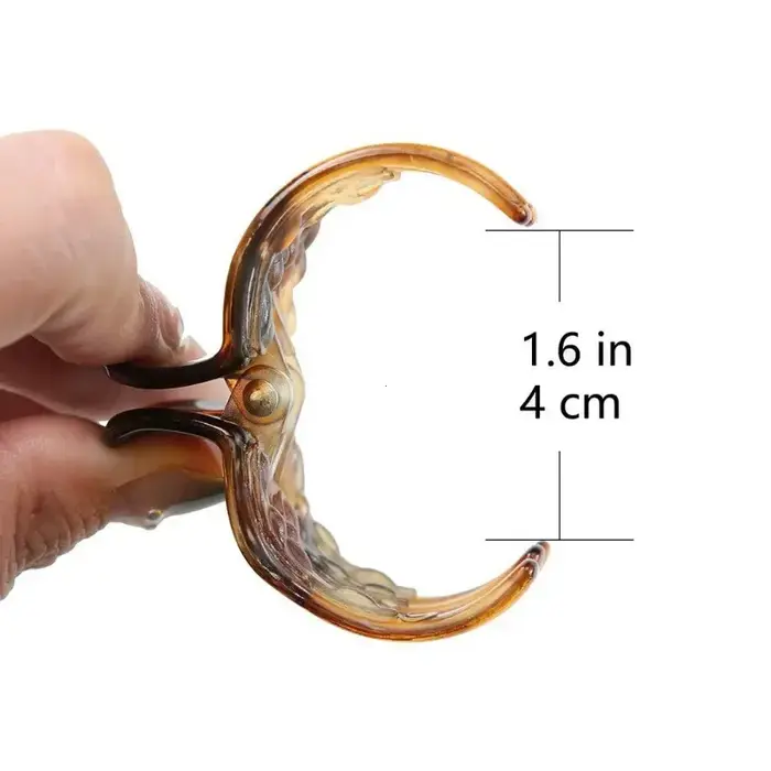 Paquet de 5 pinces à cheveux 1.3 pouces multicolore taille moyenne griffes pince