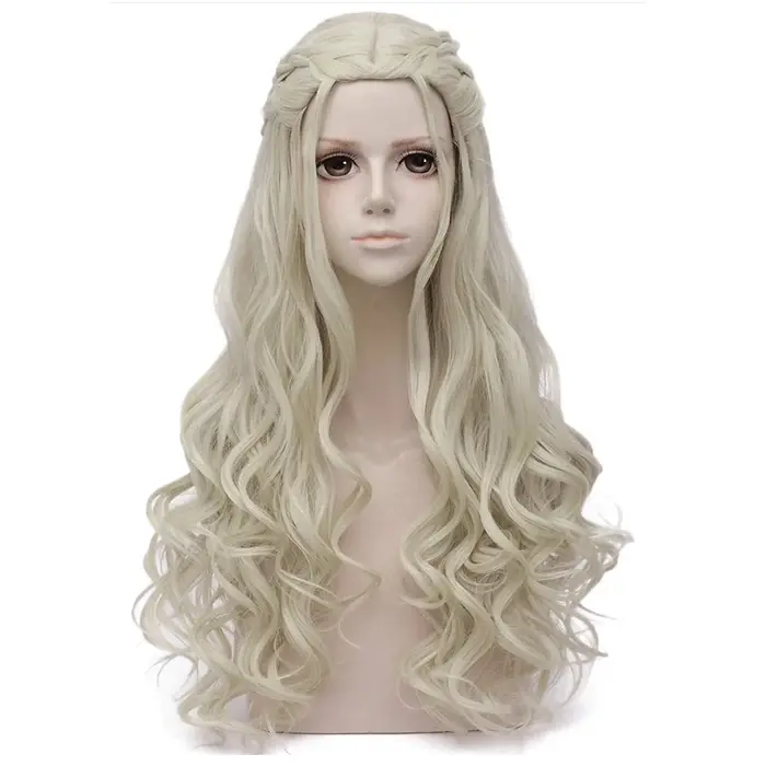 Destroy Enerile-Perruque de Cosplay Longue et Bouclée pour Femme