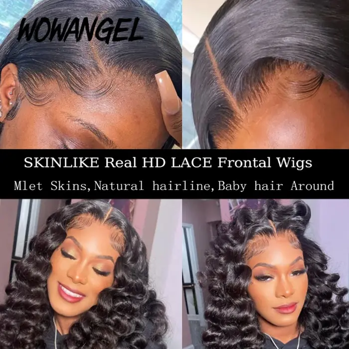 Perruque Full Lace Wig Loose Wave 250% HD – Wow Angel, perruques Full Lace Frontal Wig, peau fondue,
