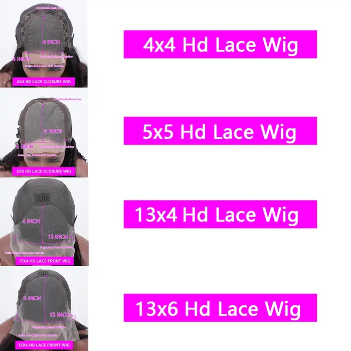 Perruque Lace Frontale 13x4 Cheveux Humains Ondulés Ombrés Densité 200, Perruques Frontales HD 13x6 