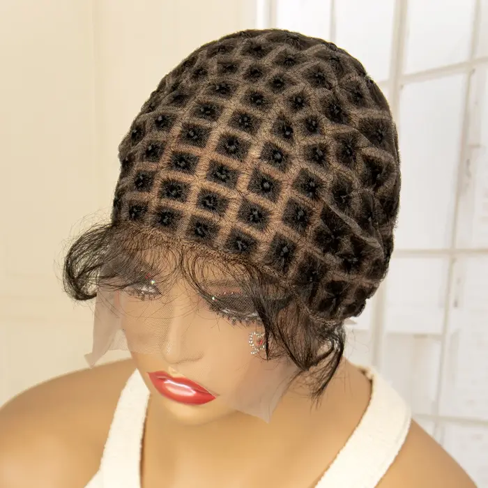 Bonnet de perruque tressé pour tresses au crochet