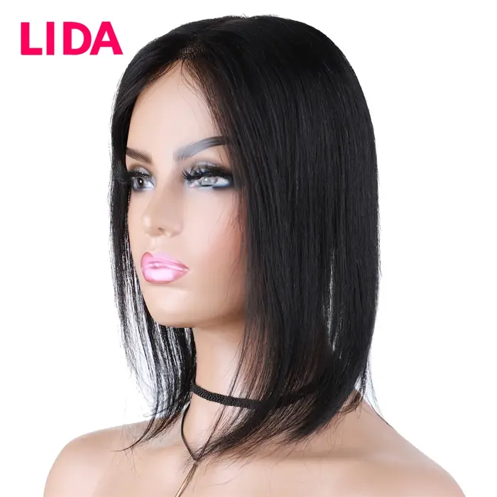Perruque naturelle Remy 5.5x6-InjBase, cheveux humains, lisses, couverture blanche, contre la perte 