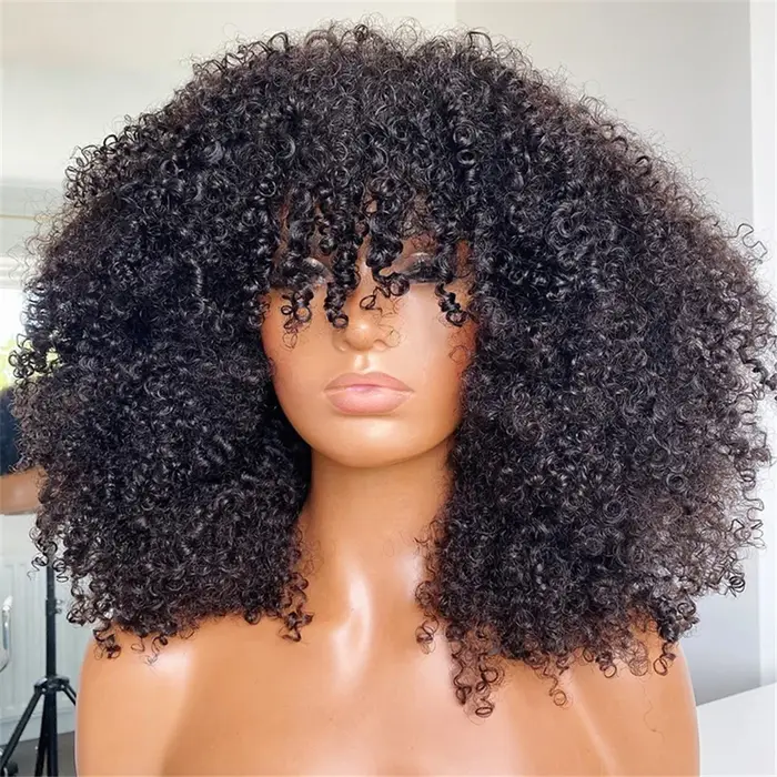 Perruque brésilienne afro bouclée crépue