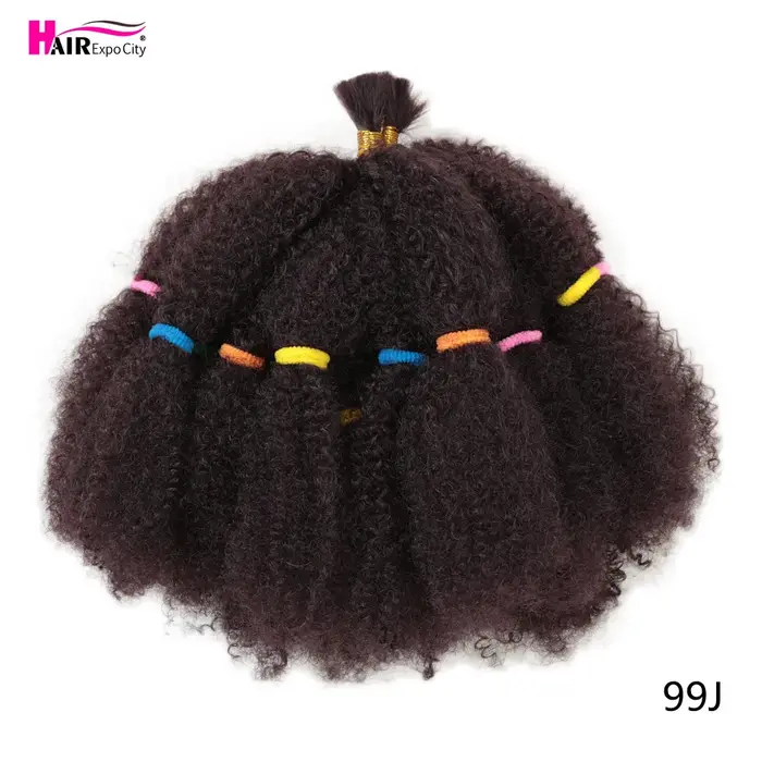 Tresses synthétiques Afro courtes crépues au Crochet