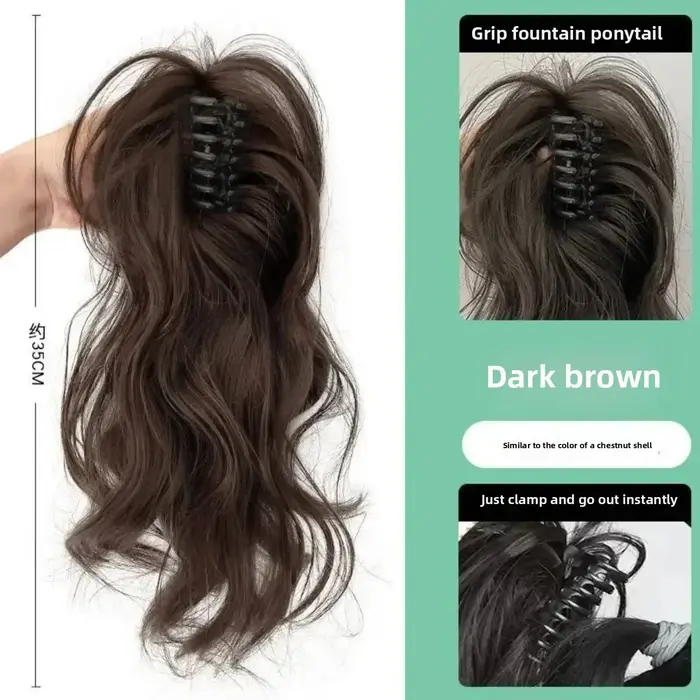 Extensions capillaires synthétiques courtes ondulées de 12 pouces