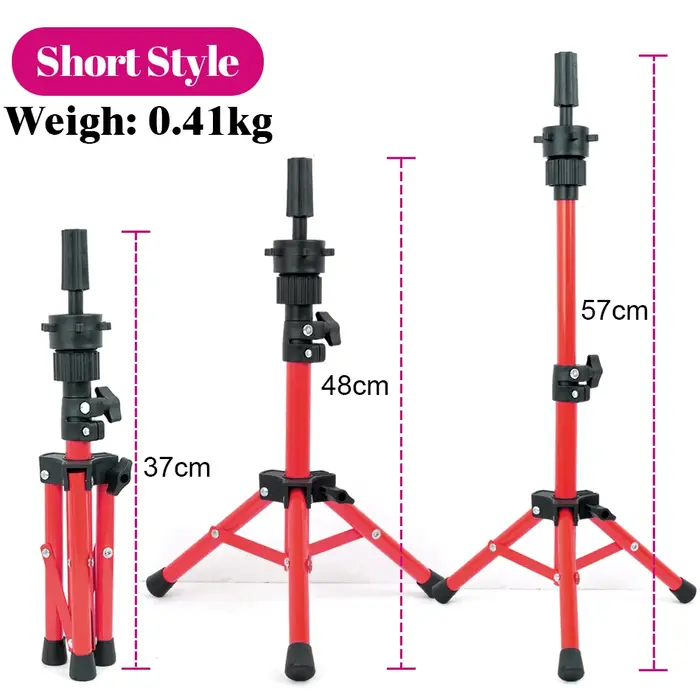 Support de tête de perruque à pince de table, support de tête de mannequin d'entraînement réglable en plastique, outils et accessoires capillaires