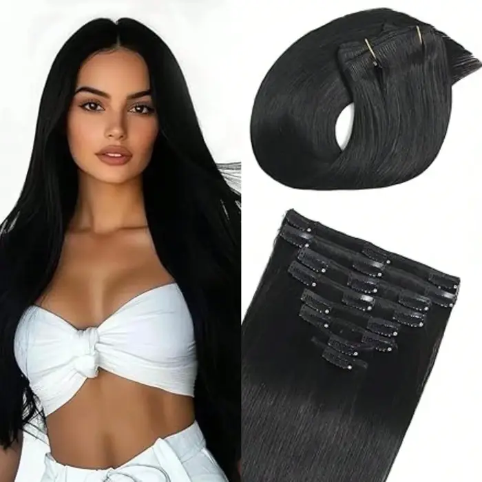 Extensions de cheveux à clipser