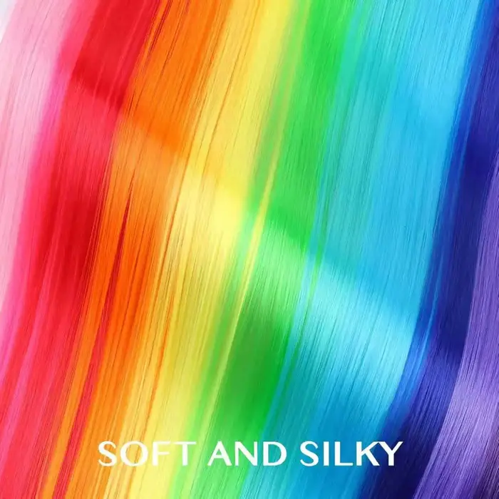 Extensions de cheveux colorés de 22 pouces