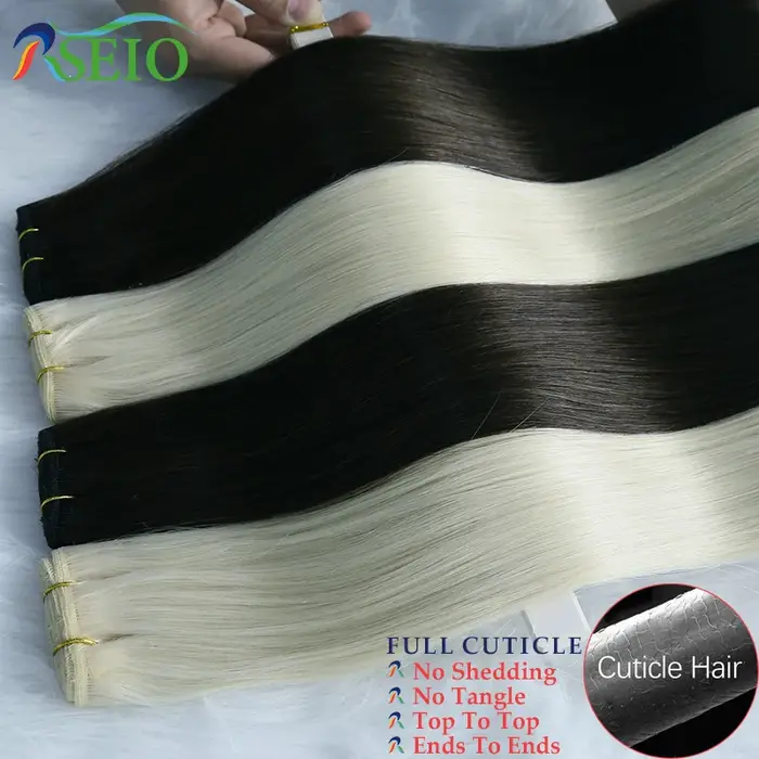 RSEIO Extensions de cheveux humains trame
