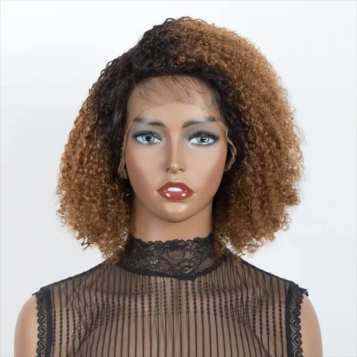 Perruque courte bouclée T1B/30 Blonde Deep Curly Bob