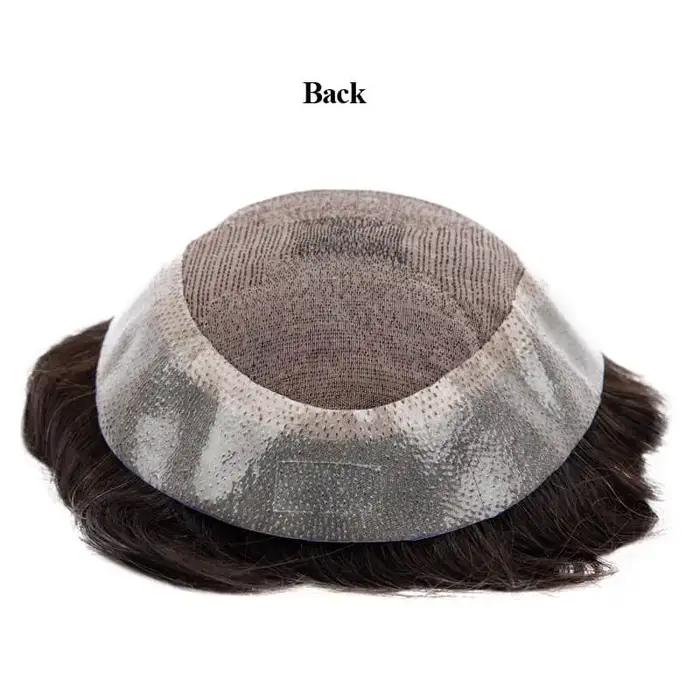Perruque Toupet Swiss Lace Front pour Homme