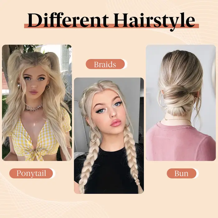 Cheveux synthétiques Chignon Chignon postiches auto-enroulement boule cheveux Bun femme bricolage Chignon cheveux Bun paquet pour augmenter les cheveux désordre Dount