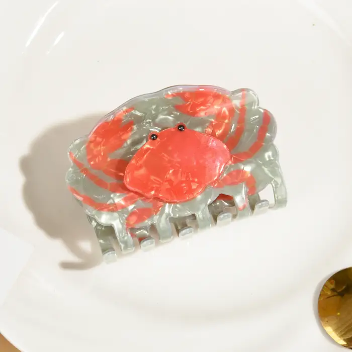 2025 fruits de mer déjeuner griffe de cheveux délicieux homard et crabe personnalité conception pinces