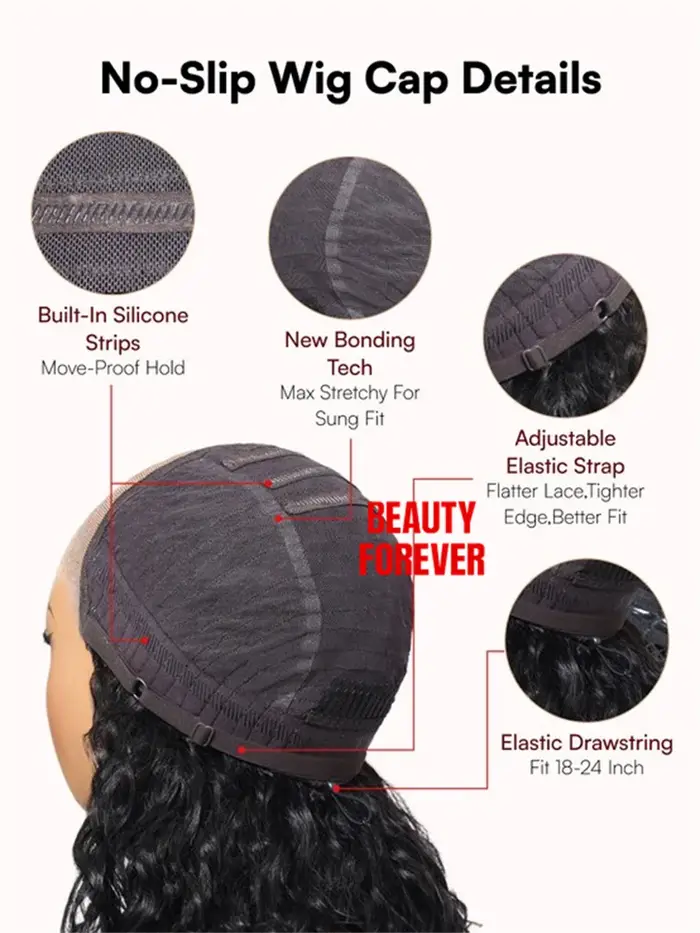 Perruque sans colle Beauty Forever Bye Bye Slip Balayage Brown en cheveux humains 100% brésiliens, o