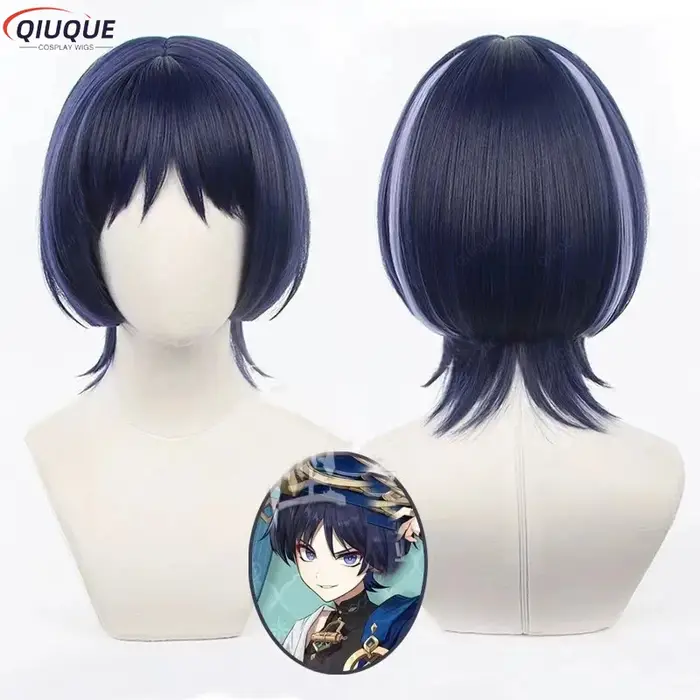 Game Impact planchers amouche Cosplay Perruque