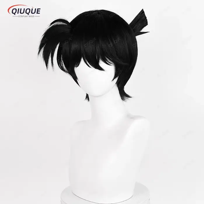 Kudou-Perruque de Cosplay Kendpiercplay noire
