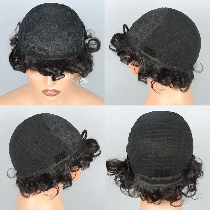Perruque courte coupe pixie