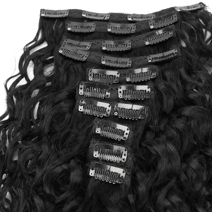 Veravicky-Extensions de Cheveux Naturels Européens Remy Ondulés à réinitialisation