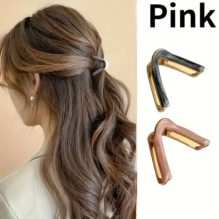 1 pince à cheveux vintage en forme de triangle