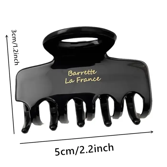 Pinces à cheveux en acétate rouge