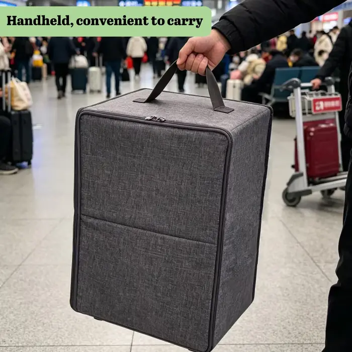 Boîte d'emballage de luxe pour perruques, boîte de rangement pliable pour perruques avec poignée supérieure, étui de voyage portable pour perruques, boîtes anti-poussière pour cheveux, emballage pour 