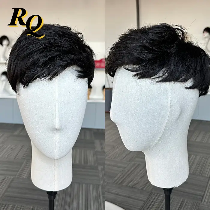 Perruque toupet capillaire pour hommes, cheveux humains durables, Mono toupet, systèmes de remplacem