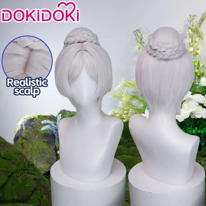 Perruque Frieren pour cosplay d'anime DokiDoki