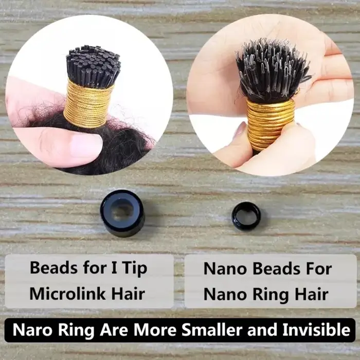 Micro NJosé Head I Tip-Extension de Cheveux Humains pour Femme, Microlinks, Afro, Kinky, Curly, Mong