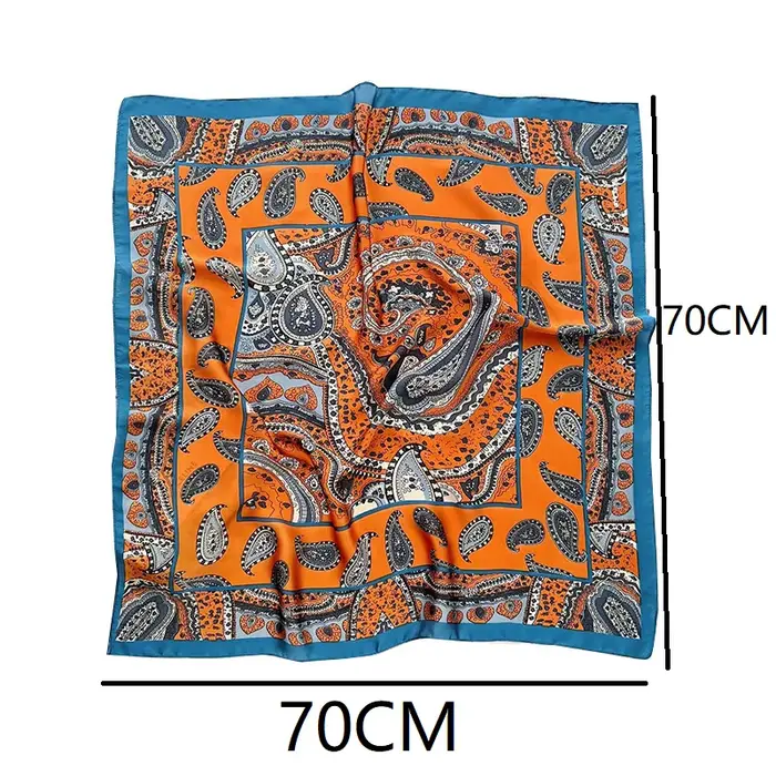 Nouveau foulard en soie foulard carré en soie pour femmes