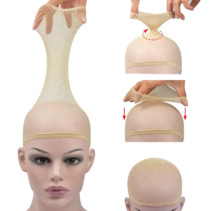 Bonnet de perruque en maille