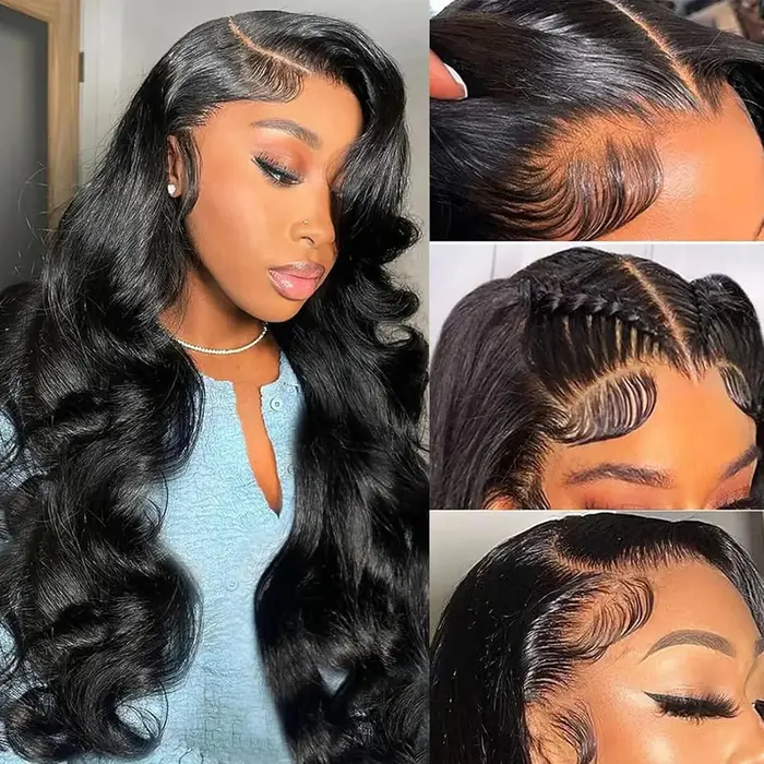 Perruque de cheveux humains Body Wave densité 200