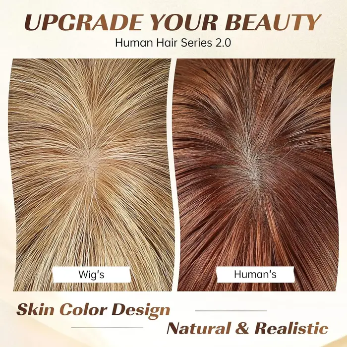 Perruque en cheveux humains bruns mélangés blonds pour femmes avec frange, perruque bob de 10 pouces, cheveux humains bruns lisses naturels et doux, pour les fêtes et le quotidien